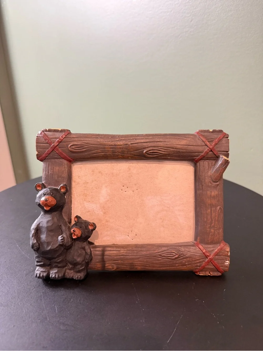 Rustic Brown Bear Picture Frame